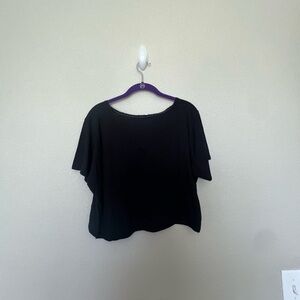 Cotton On Cropped Black Top